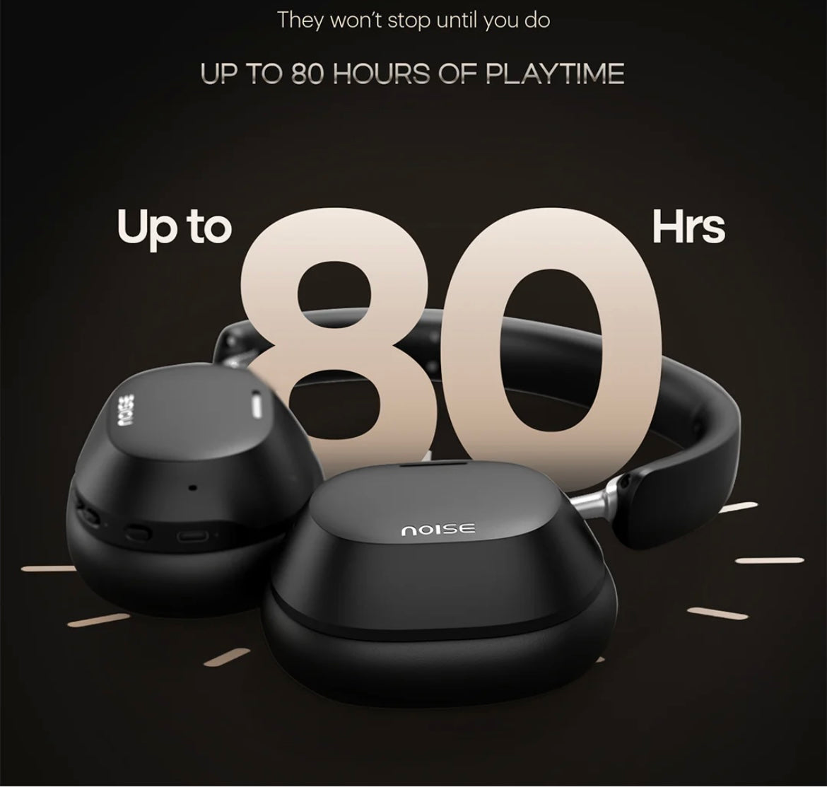 Airwave Max 5
high-fidelity acoustics, Adaptive Hybrid ANC, 80 hours of playtime, Spatial Audio